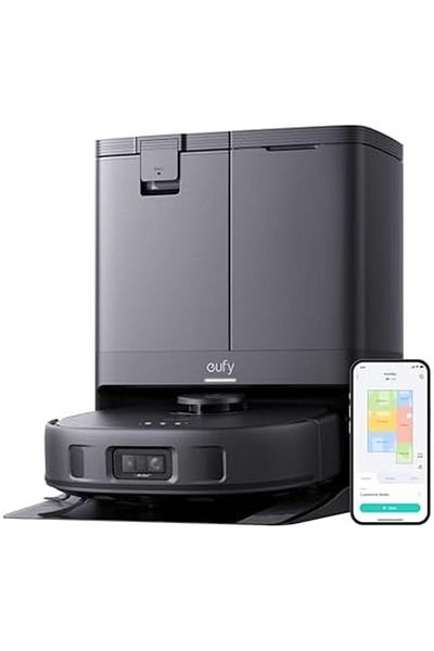eufy X10 Pro Omni Robot Vacuum and Mop with 8,000 Pa Suction, Dual Mops with 12 mm Auto-Lift and Car