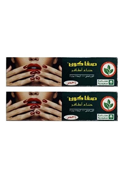 SAFA عبوة من 2 أظافر حناء حمراء - 2 × 6 جم