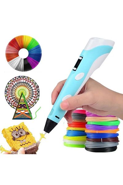 KARAASLAN 3D Printer Three-Dimensional Pen Pen Printer - with Adapter