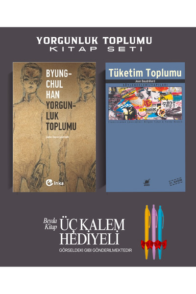 Ayrıntı Yayınları Yorgunluk Toplumu - Tüketim Toplumu - Kitap Seti - Kalem Hediyeli