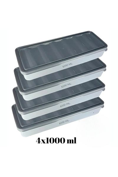 Lumpedy 4 Pieces 1Lt Storage Container 4X1000Ml Can Be Used in Freezer and Deep Freezer