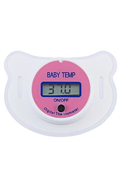 SMARTECH Pacifier with thermometer for babies, with protection, Pink