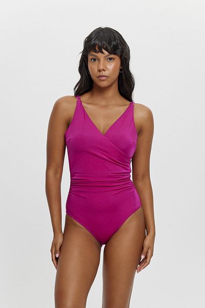 Louren M12033 V-Neck Double Breasted Swimsuit