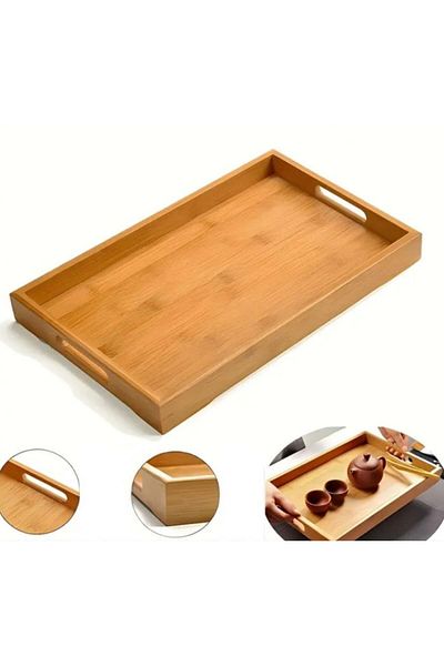 SyaMAG Bamboo tray, with handles, 38x25x4 cm