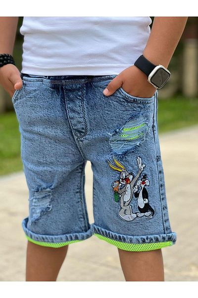 Çamur Kids Embroidery Embroidered Jeans Suit