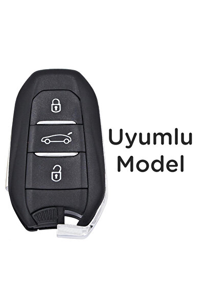 Mavi Keys Pentru Peugeot 208 508 3008 5008 Citroen Berlingo C-Elysee Opel Husa cheie din silicon 3 butoane culoare rosie