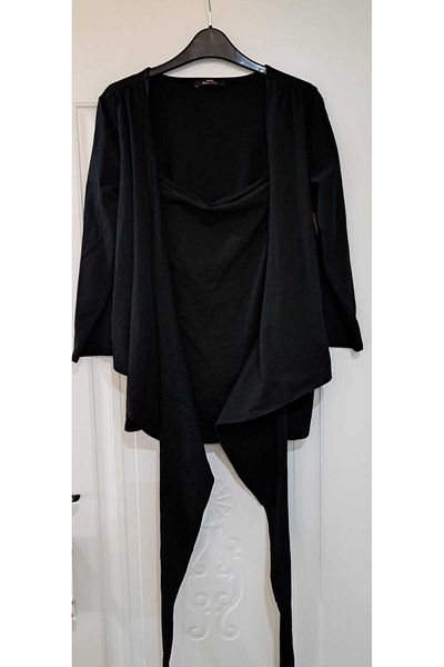 MEGHAN L.A Maternity & Maternity Tie-Up Blouse
