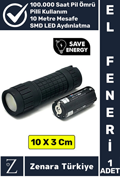 Zenara Premium Kamp Avcı Balıkçı Güvenlik Deprem Enerji Tasarrufu Güçlü Beyaz...