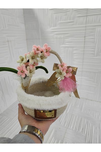 RH GALAXİ TEKSTİL 🌸   Luxury Holiday Candy Basket – Handmade, Multi-Purpose, Decorative Cord Basket 🌸