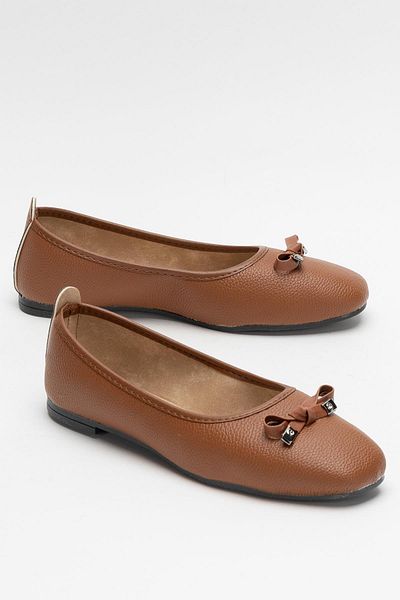 Liger Bowknot Daily Women's Ballerina Shoes Taba
