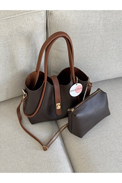 BAGLOVİS KABELKA KOTLETY S EXTRALI PŘEDNÍM ZÁMEK HNĚDÁ/TAN DÁMSKÁ TAŠKA NA RAMENO EN32 BOY24