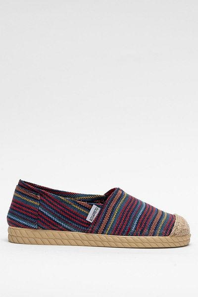 Liger Women's Linen Ballerina Shoes Claret Red - Beige