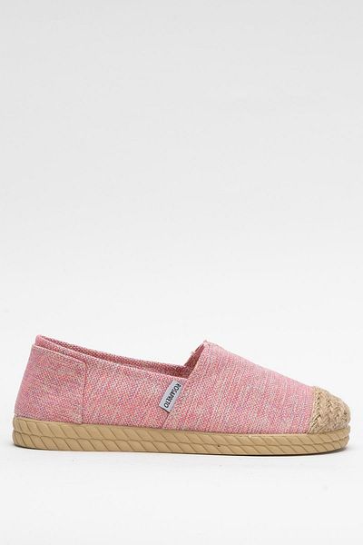 Liger Women's Linen Ballerina Shoes Pudra
