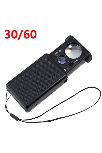 teknom Mini lup kuyumcu büyüteci led ışıklı mercek katlanabilir büyüteç tekst...