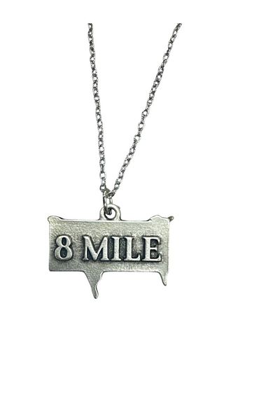 Herşey Nota 8 Mile Hiphop Movie Necklace – 60 cm Chain – Eminem & Rap Culture Jewelry