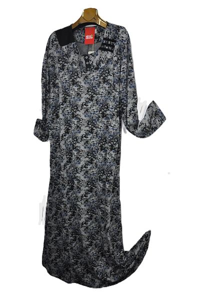 elma abone Super Battal Patterned Mother's Dress