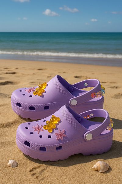 StWenn Mules - Purple - Flat