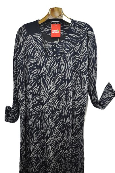 elma abone Super Battal Patterned Mother's Dress