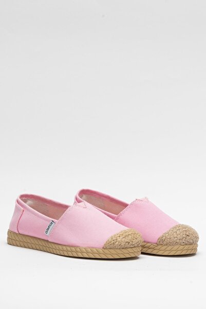 Liger Women's Linen Ballerina Shoes Pink