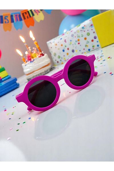 CHANCE GİFT Round Kids Sunglasses Unisex Eyewear Uv 400 Protection Polarized Ce Certified Trending Glasses