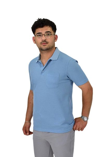 DYNAMO Men's Polo Neck Pocket T-Shirt T-139 Bgl-St04591