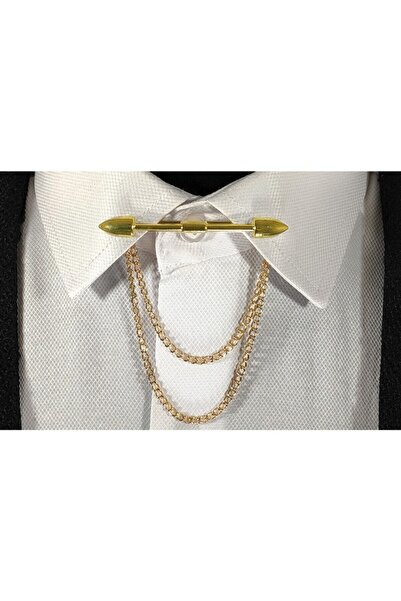 BLC Basic Line Co. Golden Clip Her Gömleğe Uyumlu Klipsli Altın Yaka İğnesi