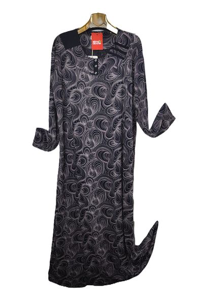 elma abone Super Battal Patterned Mother's Dress