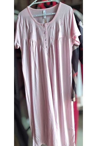 Etoile Short Sleeve Bamboo Nightgown Pink