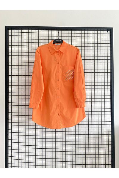 Armine TREND New Season Pocket Stone Detailed Shirt Tunic 25Dsb306 Modaayka