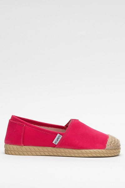 Liger Women's Linen Ballerina Shoes Fuchia
