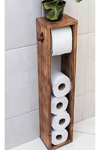 The N Wood Wc Paper Holder Toilet Roll Holder Wooden Bathroom