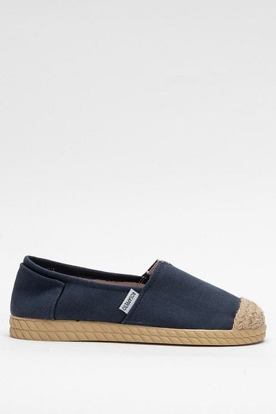 Liger Women's Linen Ballerina Shoes Dark Blue