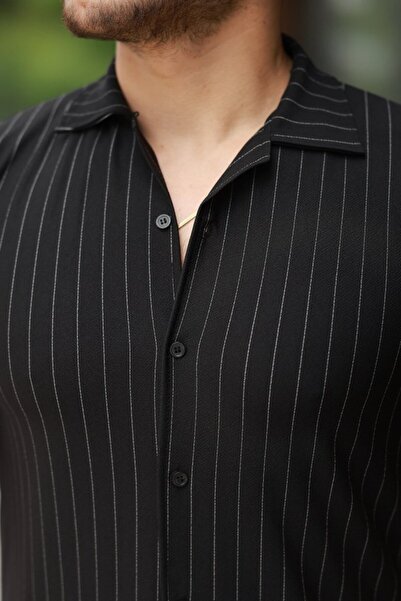 Kokosh moda Ανδρικό κοντομάνικο ριγέ πουκάμισο