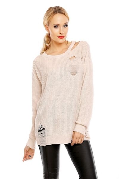 Gosse Women's Sweater Rupture Ashley, White, One Size