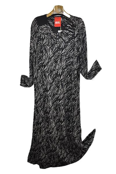 elma abone Super Battal Patterned Mother's Dress
