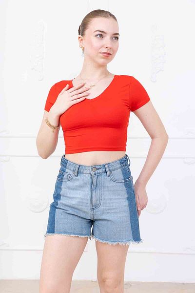 alita butik V-Neck Mini T-Shirt