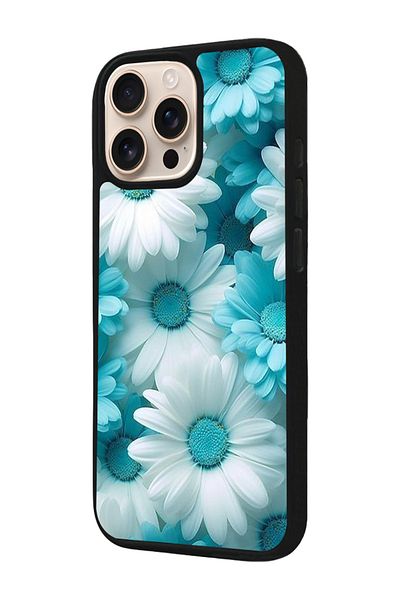 Aksel Kılıf Apple iPhone 16 Pro Compatible Printed, Matte Black, Soft Silicone, Protective, Shock Absorbing Cover, Case