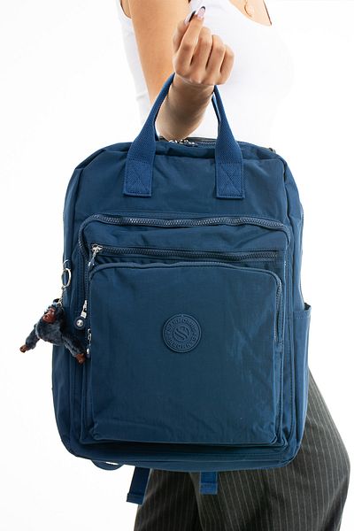 OLDSO Sanmorris Unisex Water Resistant Crinkle Fabric Multi-Eye Laptop School & Backpack 530