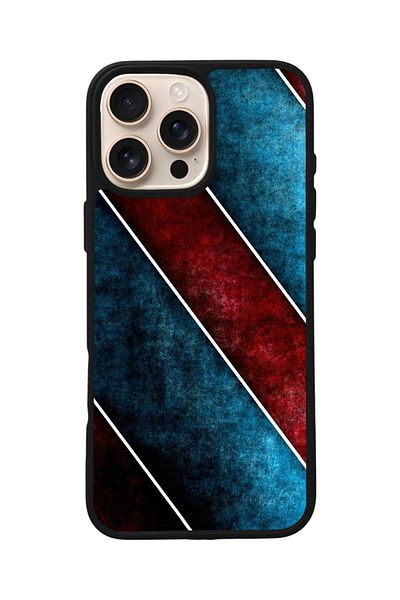 Aksel Kılıf Apple iPhone 16 Pro Compatible Printed, Matte Black, Soft Silicone, Protective, Shock Absorbing Cover, Case