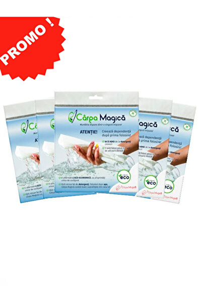 Carpa Magica Set 5 bucati Laveta microfibra Eco 40 x 40 cm, Carpa Magica