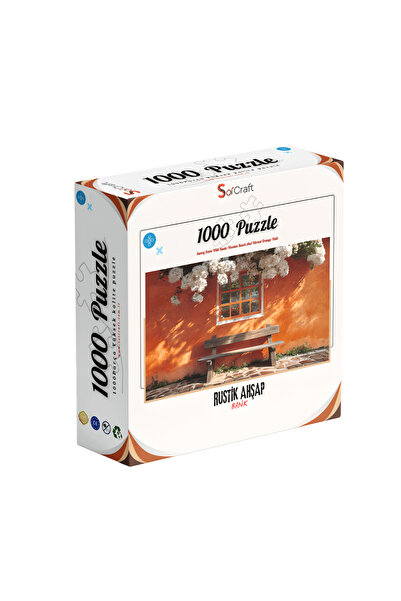 Soi Craft لغز 1000 قطعة من الخشب الريفي باللون البرتقالي