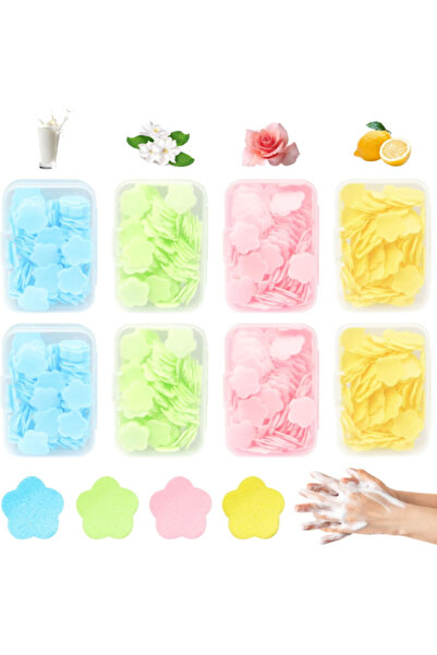 İN3DEX Flower-Shaped Non-Melting Soap Slices Practical Cleaning