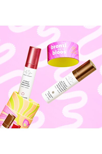 Drunk Elephant Bronzi and the bloos™ - Bronzlaştırıcı serum ve gül serumu içeren yüz bakım seti