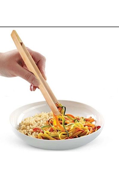 SyaMAG Cooking Tongs Made from Bamboo, 24 x 5 cm