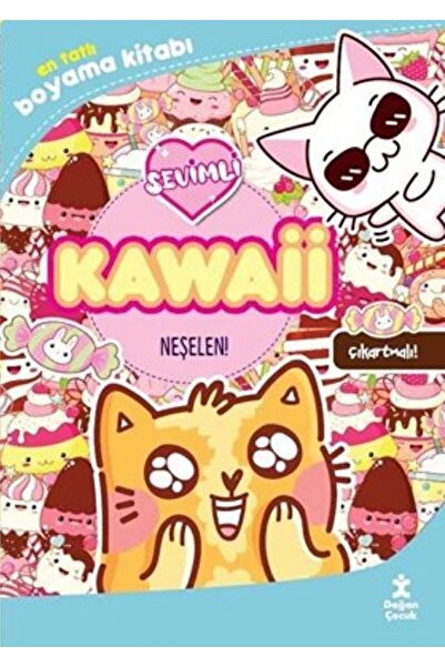 Doğan Egmont Kawaii Neşelen! En Tatli Çikartmali Boyama Kitabi