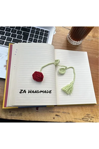 ZAHandmade علامة مرجعية على شكل وردة