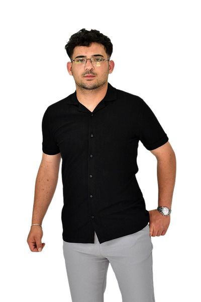 DYNAMO Men's Apaçi Collar Button T-Shirt 9655 Bgl-St04589