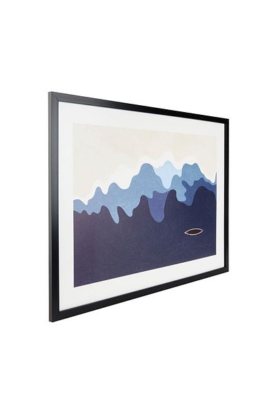 ASPARTAM Deco Sea Side Painting - Blue - 50X70 cm