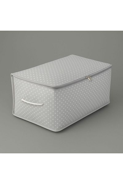MATMEL Home Small Size Bag with Polka Dot Detail - Gray - 52X28X21 cm