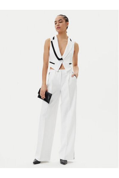 MARYLEY Women's Fabric Trousers 25EB566/43BN White